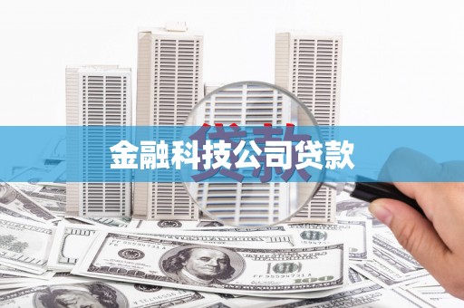 蓬江金融科技公司贷款