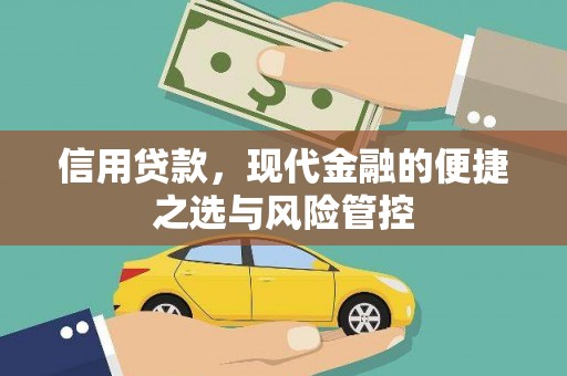 蓬江信用贷款，现代金融的便捷之选与风险管控