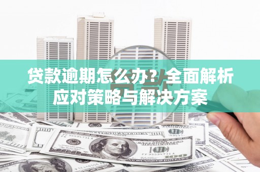 蓬江贷款逾期怎么办？全面解析应对策略与解决方案
