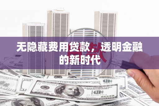 蓬江无隐藏费用贷款，透明金融的新时代