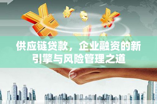 蓬江供应链贷款，企业融资的新引擎与风险管理之道