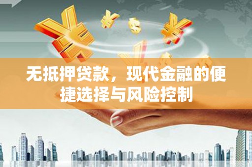 蓬江无抵押贷款，现代金融的便捷选择与风险控制