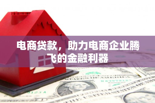 蓬江电商贷款，助力电商企业腾飞的金融利器