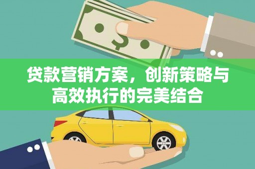 蓬江贷款营销方案，创新策略与高效执行的完美结合