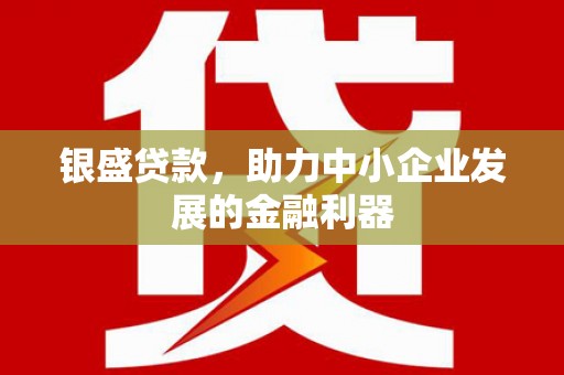 蓬江银盛贷款，助力中小企业发展的金融利器