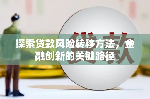 蓬江探索贷款风险转移方法，金融创新的关键路径