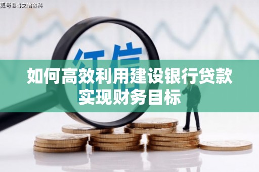 蓬江如何高效利用建设银行贷款实现财务目标