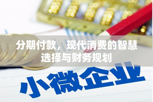 蓬江分期付款，现代消费的智慧选择与财务规划
