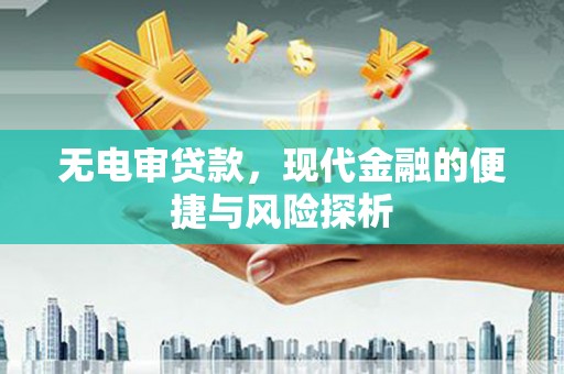 蓬江无电审贷款，现代金融的便捷与风险探析