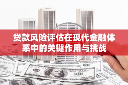 蓬江贷款风险评估在现代金融体系中的关键作用与挑战
