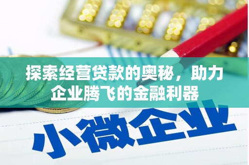 蓬江探索经营贷款的奥秘，助力企业腾飞的金融利器