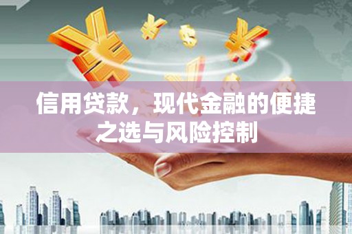 蓬江信用贷款，现代金融的便捷之选与风险控制