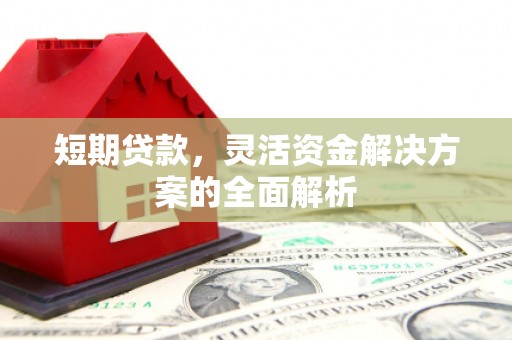 蓬江短期贷款，灵活资金解决方案的全面解析