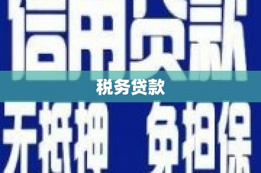 蓬江税务贷款