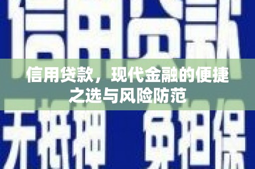 蓬江信用贷款，现代金融的便捷之选与风险防范