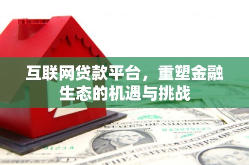 蓬江互联网贷款平台，重塑金融生态的机遇与挑战