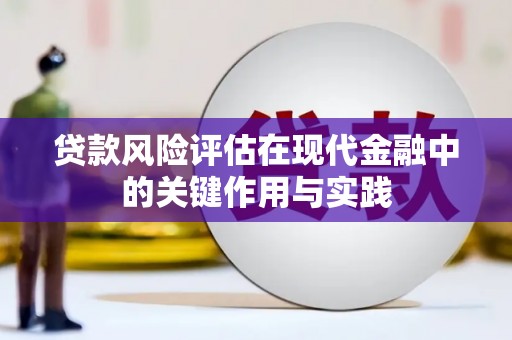 蓬江贷款风险评估在现代金融中的关键作用与实践