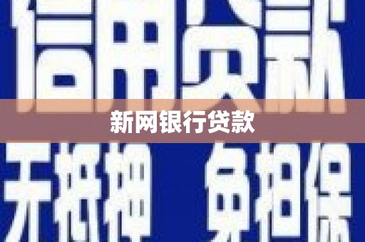 蓬江新网银行贷款