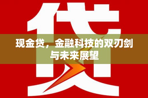 蓬江现金贷，金融科技的双刃剑与未来展望