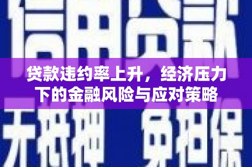 蓬江贷款违约率上升，经济压力下的金融风险与应对策略
