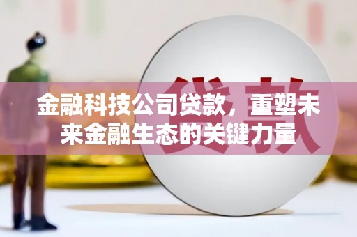 蓬江金融科技公司贷款，重塑未来金融生态的关键力量