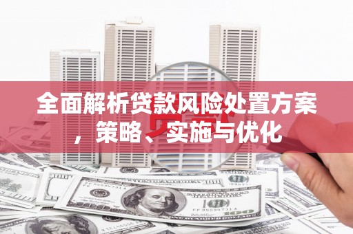 蓬江全面解析贷款风险处置方案，策略、实施与优化