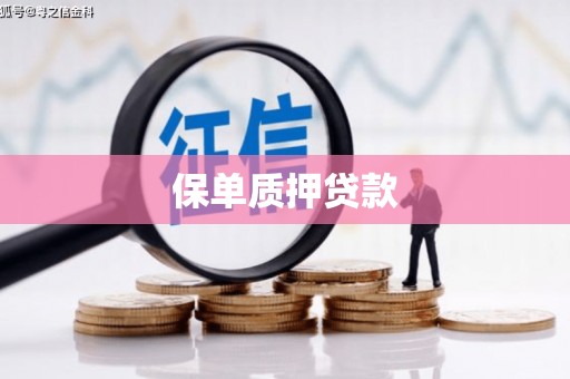 蓬江保单质押贷款
