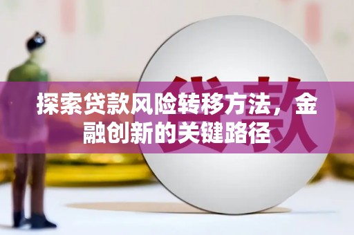 蓬江探索贷款风险转移方法，金融创新的关键路径