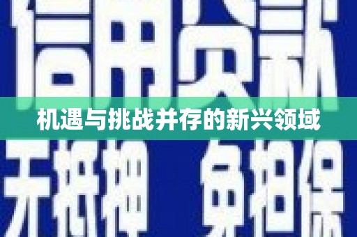 蓬江机遇与挑战并存的新兴领域
