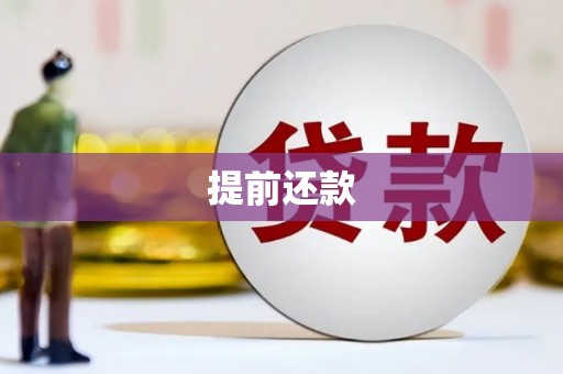 蓬江提前还款