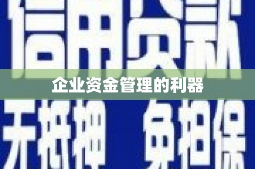 蓬江企业资金管理的利器